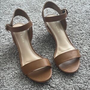 Kelly & Katie Tan Open-Toe Sandals